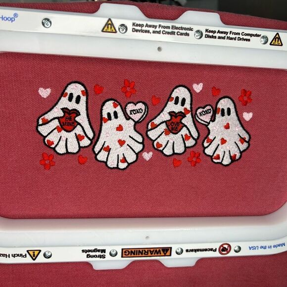 Valentine Ghost Embroidered Sweatshirt - Picture 4 of 4